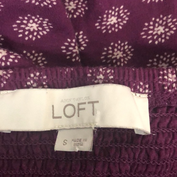 Loft Plum Spaghetti Strap Dress Size Small - Picture 5 of 5
